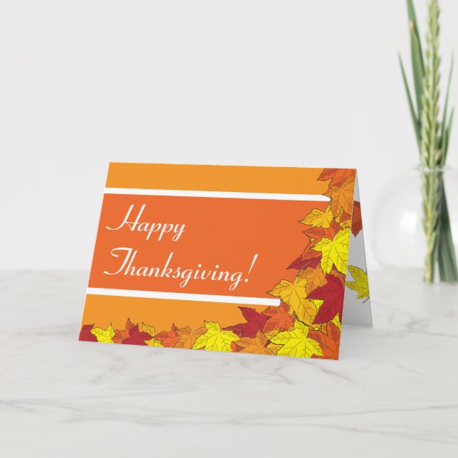 Happy Thanksgiving Holiday Card (Front)