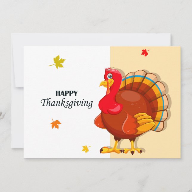 Happy Thanksgiving Holiday Card (Front)
