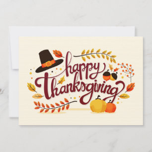 Happy Thanksgiving Holiday Card