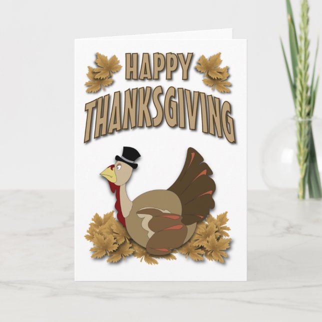 Happy Thanksgiving Holiday Card (Front)