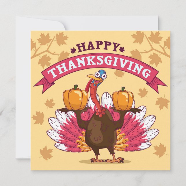 Happy Thanksgiving Holiday Card (Front)