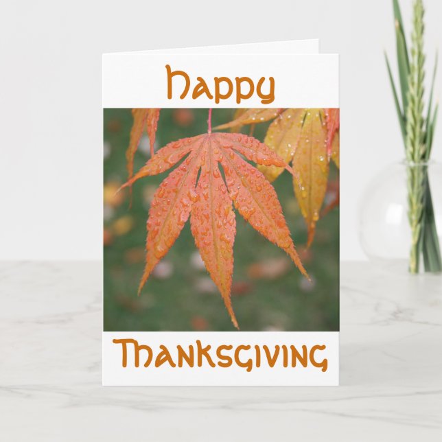 Happy, Thanksgiving Holiday Card (Front)