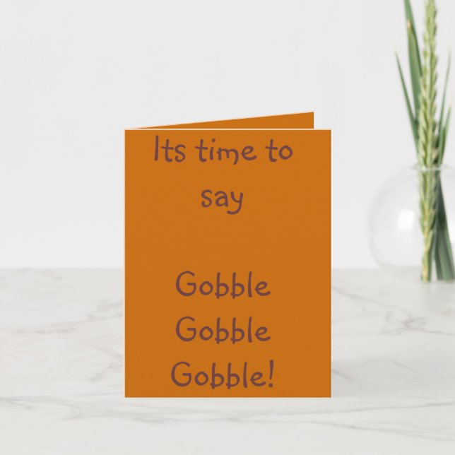 Happy Thanksgiving! Holiday Card (Front)