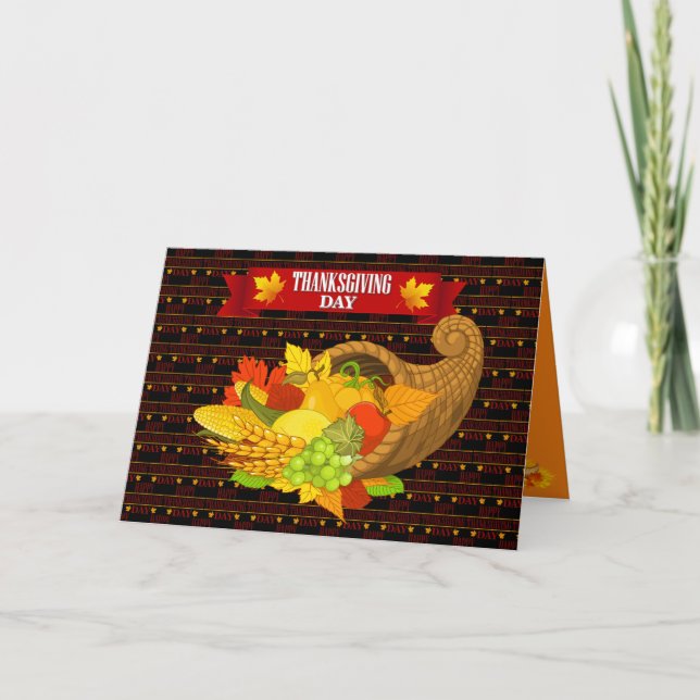 Happy Thanksgiving Holiday Card (Front)