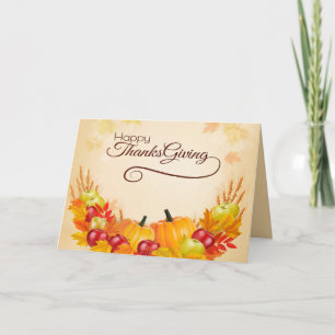 Happy Thanksgiving Holiday Card