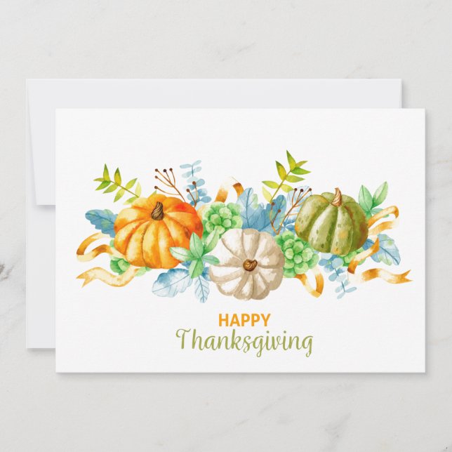 Happy Thanksgiving Holiday Card (Front)