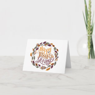 Happy Thanksgiving Holiday Card