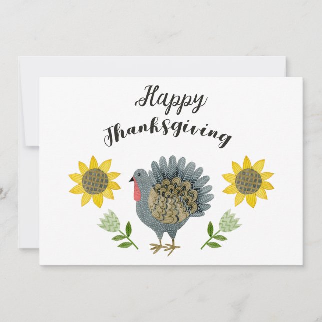 Happy Thanksgiving Holiday Card (Front)