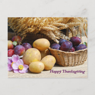Happy Thanksgiving Holiday Postcard