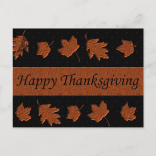 Happy Thanksgiving Holiday Postcard