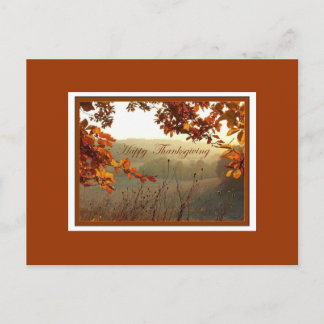 Happy Thanksgiving Holiday Postcard