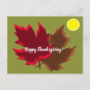 Happy Thanksgiving Holiday Postcard