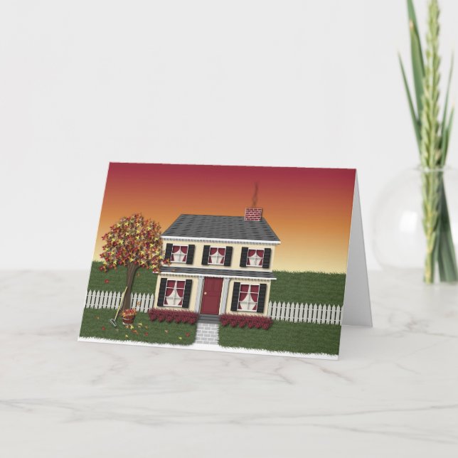 Happy Thanksgiving House Card (Front)