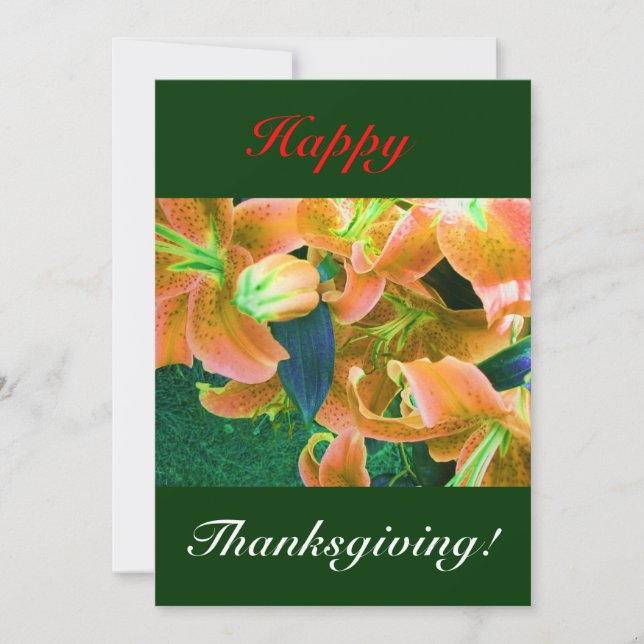 Happy Thanksgiving I Invitation (Front)