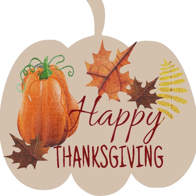 Happy Thanksgiving Invitation (Happy Thanksgiving Note Card)