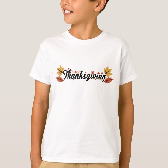 Happy Thanksgiving kids T-Shirt (Front)