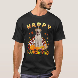 Happy Thanksgiving Labrador Retriever Turkey Pilgr T-Shirt
