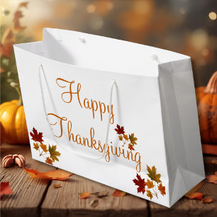 Happy Thanksgiving  Large Gift Bag