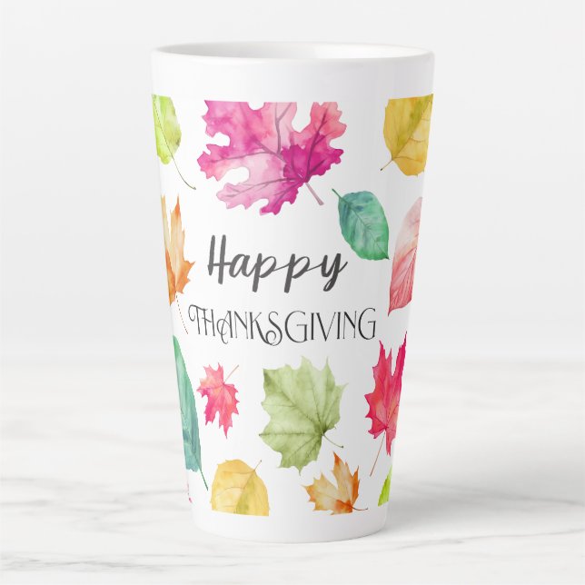 Happy Thanksgiving Latte Mug (Front)