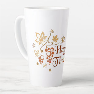 Happy Thanksgiving Latte Mug