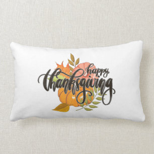 Happy Thanksgiving Lumbar Pillow