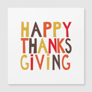 Happy Thanksgiving! Magnetic Invitation