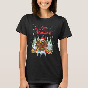 Happy Thanksgiving Merry Christmas Thanksmas Cute  T-Shirt