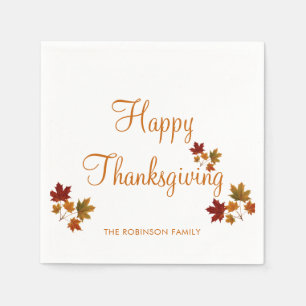 Happy Thanksgiving Napkin