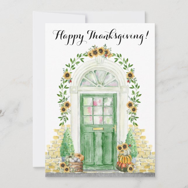 Happy Thanksgiving New Home Announcement (Front)