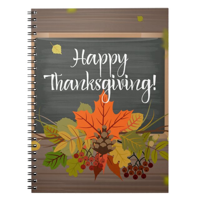 happy thanksgiving notebook (Front)
