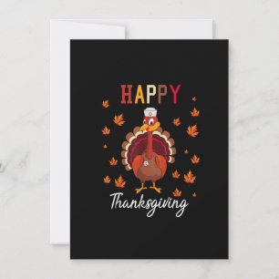 Happy Thanksgiving Nurse Nursing.Cute happy turkey Invitation