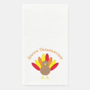 Happy Thanksgiving Paper Guest Towels Napkin