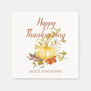 Happy Thanksgiving Paper Napkin