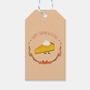 Happy Thanksgiving Pie Slice Gift Tag