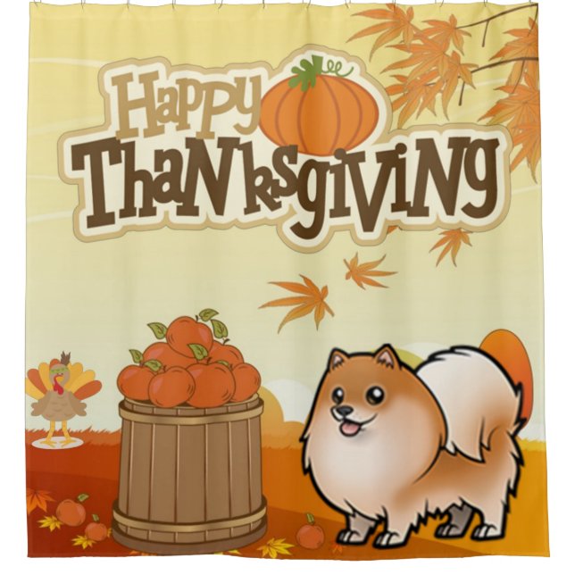 Happy Thanksgiving Pomeranian (Front)