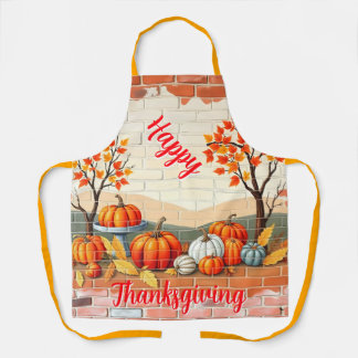 Happy Thanksgiving Popular Beautiful Fall Apron