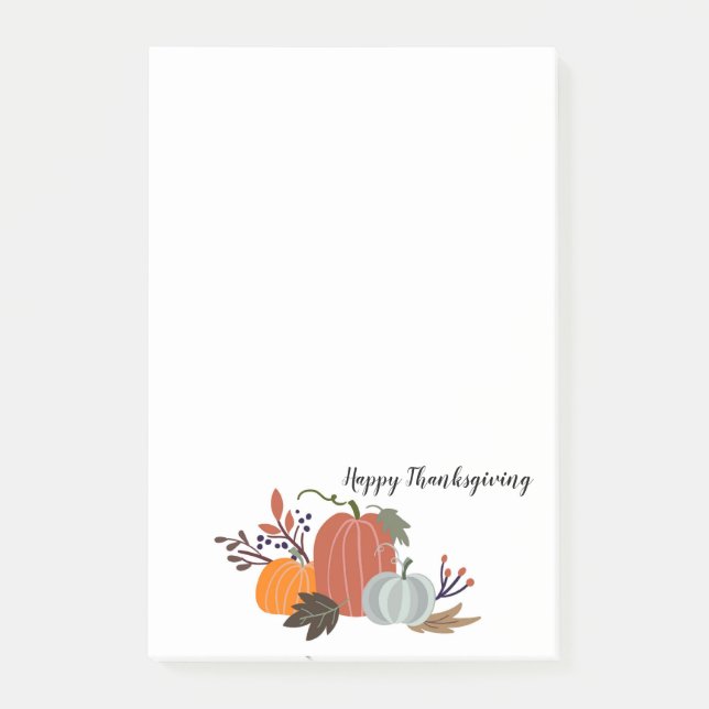 Happy Thanksgiving Post-it Notes (Front)
