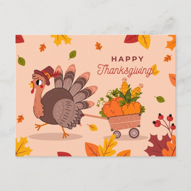 Happy Thanksgiving Postcard (Front)
