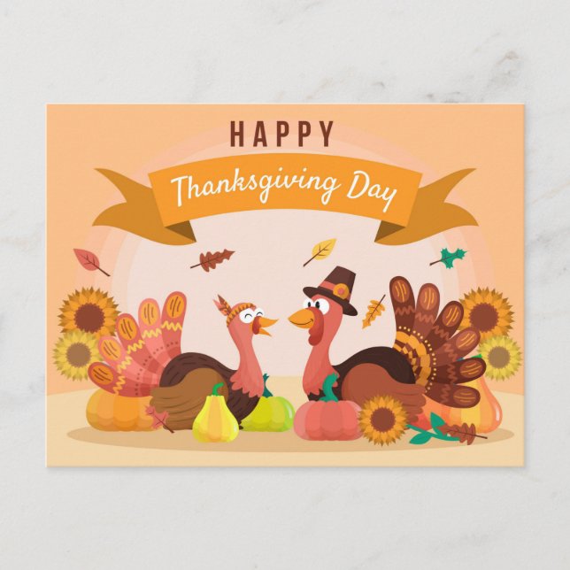 Happy Thanksgiving  Postcard (Front)