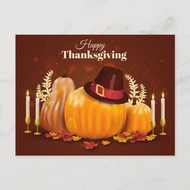 Happy Thanksgiving Postcard (Front)
