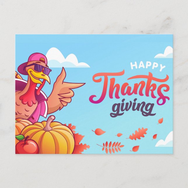 Happy Thanksgiving  Postcard (Front)