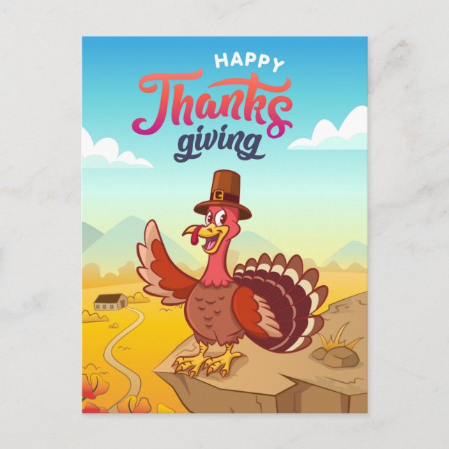 Happy Thanksgiving  Postcard (Front)