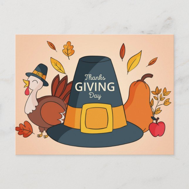Happy Thanksgiving Postcard (Front)