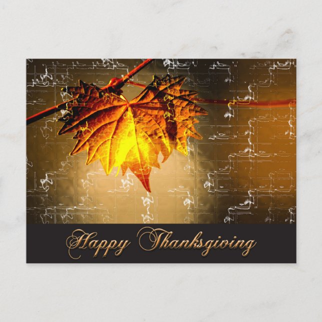 Happy Thanksgiving Postcard (Front)