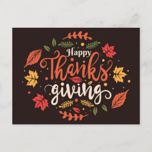 Happy Thanksgiving Postcard