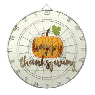 Happy Thanksgiving pumpkin Dartboard
