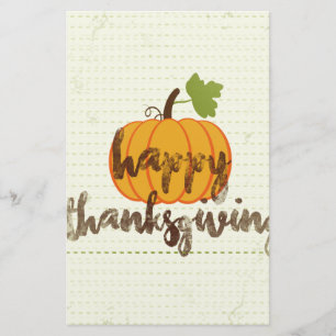 Happy Thanksgiving pumpkin Stationery