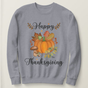 Happy Thanksgiving, Pumpkin Women's Sweatshirt