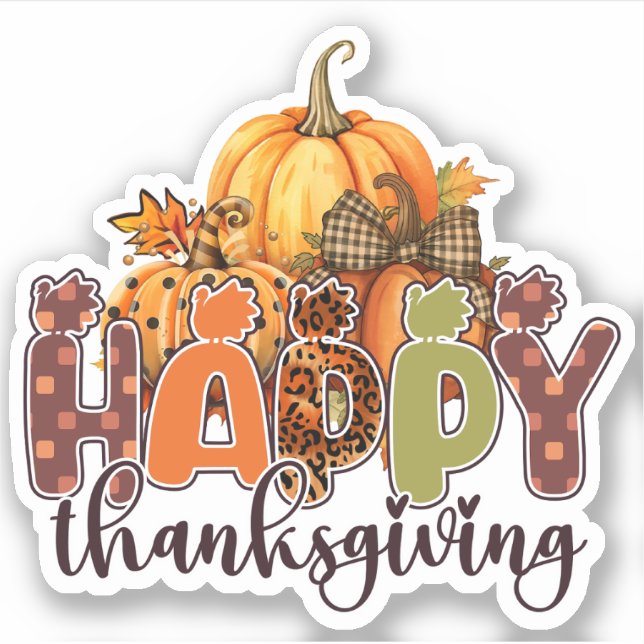 Happy Thanksgiving Pumpkins (Front)