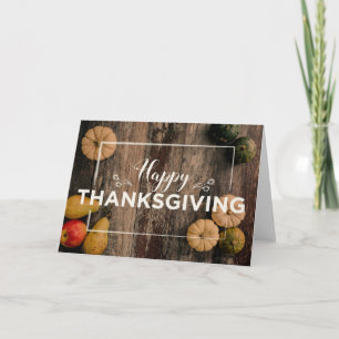Happy Thanksgiving pumpkins Card